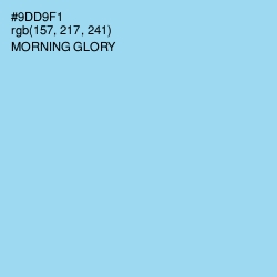 #9DD9F1 - Morning Glory Color Image
